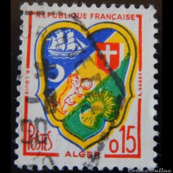 01232 Blason d'Alger 0.15F