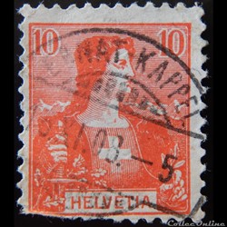 Suisse 00116 Helvetia 10cts de 1907
