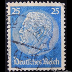 Allemagne Reich 00453 président Paul Von Hindenburg 25pf de 1932
