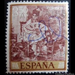 Espagne 01514 peinture de Mariano Fortuny 3.50Ptas de 1968