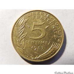 5 centimes Marianne 1987