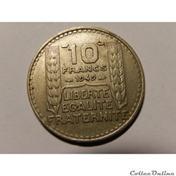 10 Francs Turin petite tête 1949