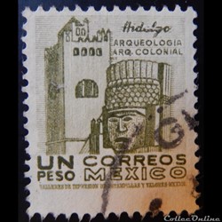 Mexique 00635 couvent du chef Hidalgo 1$ de 1950