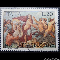 Italie 01043 Raffaello Santi, Raphaël 20 lires de 1970