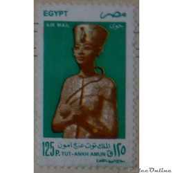 Egypte PA0269 statue du roi Tut-Ankh Amun 125p de 1998