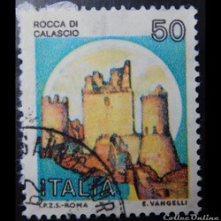 Italie 01437 château de Calascio 50 lires de 1980