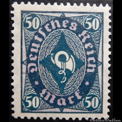 Allemagne Reich 00203 cor postal 50RM de 1922