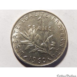 1 franc semeuse 1960