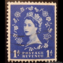 Royaume-Uni 00288 reine Elisabeth II 1d de 1955