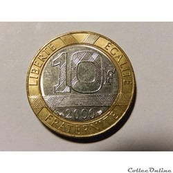 10 Francs Génie de la Bastille 2000