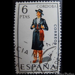 Espagne 01499 costume traditionnel de Cordoba 6Ptas de 1968