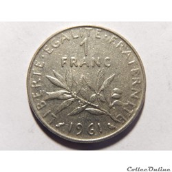 1 franc semeuse 1961