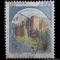 Italie 01450 château de Bosa 450 lires de 1980
