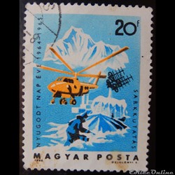 Hongrie 01712 exploration arctique 20f de 1965