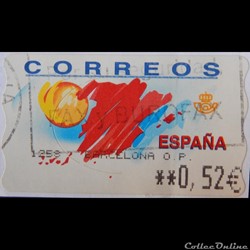 Espagne DI0049A carte de l'Espagne et soleil de 0.52 à 0.58€ de 2001