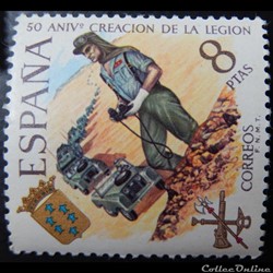 Espagne 01699 création de la légion 8Ptas de 1971