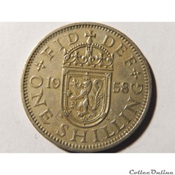 Royaume-Uni, 1 shilling de 1958