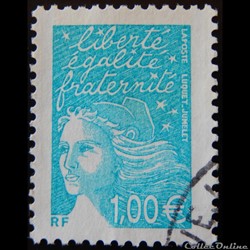 03455 Marianne de Luquet 1 € turquoise