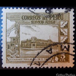 Pérou PA0096 restaurant du gouvernement à Callao 5c de 1951