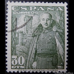 Espagne 00766A général Francisco Franco 30c de 1954