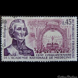 01699 Cent Cinquantenaire de l'Académie Nationale de Médecine Baron Antoine de Portal 0.45F