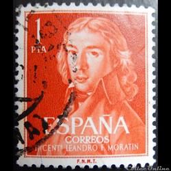 Espagne 01005 Leandro Fernandez Moratin 1Pta de 1961