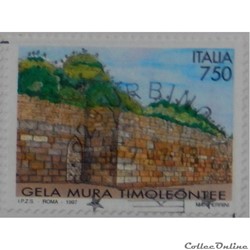 Italie 02222 Les murs pré-romains de Gela 750 lires de 1997