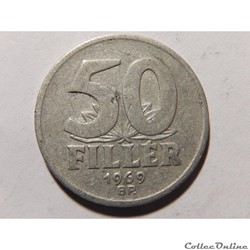 Hongrie, 50 Fillér 1969