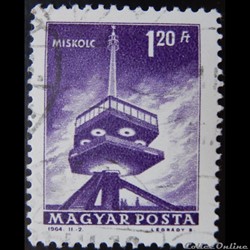 Hongrie 01565 tour de la télévision, Miskolc 1.20ft de 1964