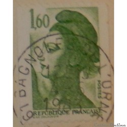02222 République, type Liberté - 1F60 vert de 1982