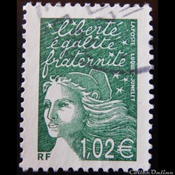 03456 Marianne de Luquet 1,02 € vert foncé
