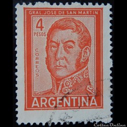 Argentine 00605A général José Francisco de San Martin 4p de 1962