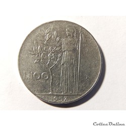 Italie, 100 lires 1957