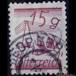 Autriche 00339 télégraphe 15g de 1925
