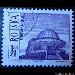 Pologne 01562 planétarium de Katowice 1.55Zt de 1966
