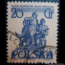 Pologne 00805 frères d'armes Polonais et Soviétiques 20Gr de 1955
