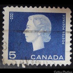Canada 00332 reine Elisabeth II 5c de 1962