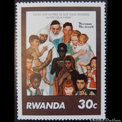 Rwanda 00993 faites aux autres ce que vous voudriez qu'on vous fasse30c de 1981