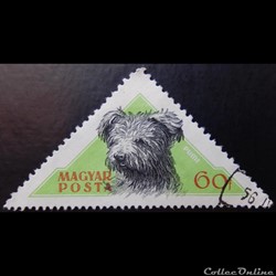 Hongrie 01192 chien Puli 60f de 1956