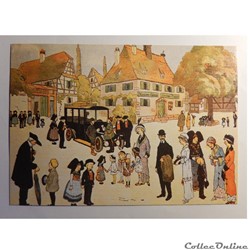 CP Hansi, Visite d'un village en Alsace ...