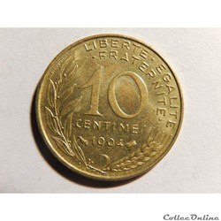 10 centimes Marianne 1994 "abeille"