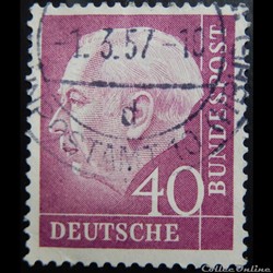 Allemagne RFA 00071 président Théodor Heuss 40pf de 1954