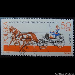 Pologne 01497 calèche 50Gr de 1965