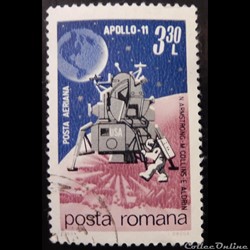 Roumanie PA0221 Apollo-11 3.30 Lei de 1969