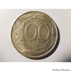 Italie, 100 lires 1993