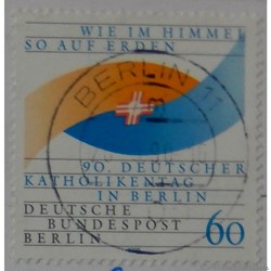 Allemagne Berlin 00834 journée des Catholiques 60pf de 1990