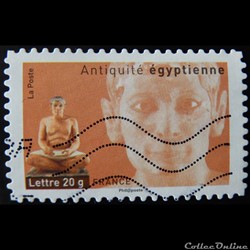 04010 Antiquité égyptienne Scribe assis (IVe dynastie) 20 gr