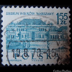 Pologne 01455 théatre national de Varsovie 1.55Zt de 1965