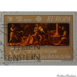 Liechtenstein 00807 les trois muses 50c de 1985