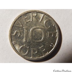 Suède, 10 öre de 1981